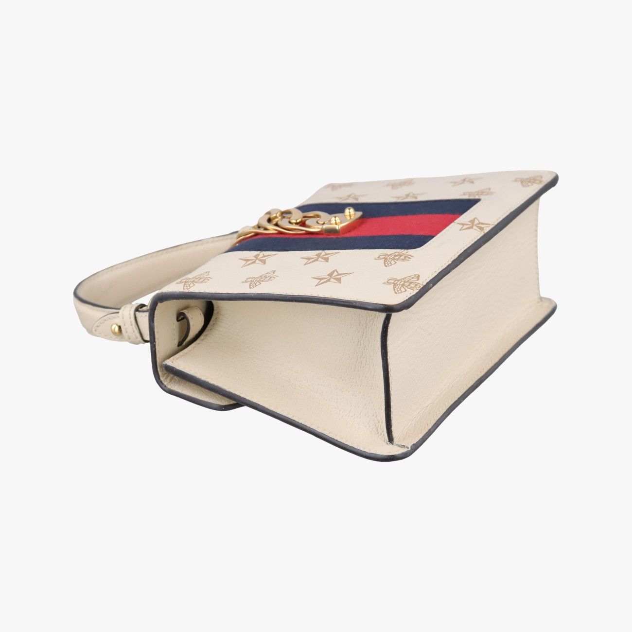 Gucci Sylvie White Leather Shoulder Bag — view 7