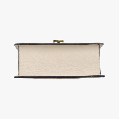 Gucci Sylvie White Leather Shoulder Bag — view 3