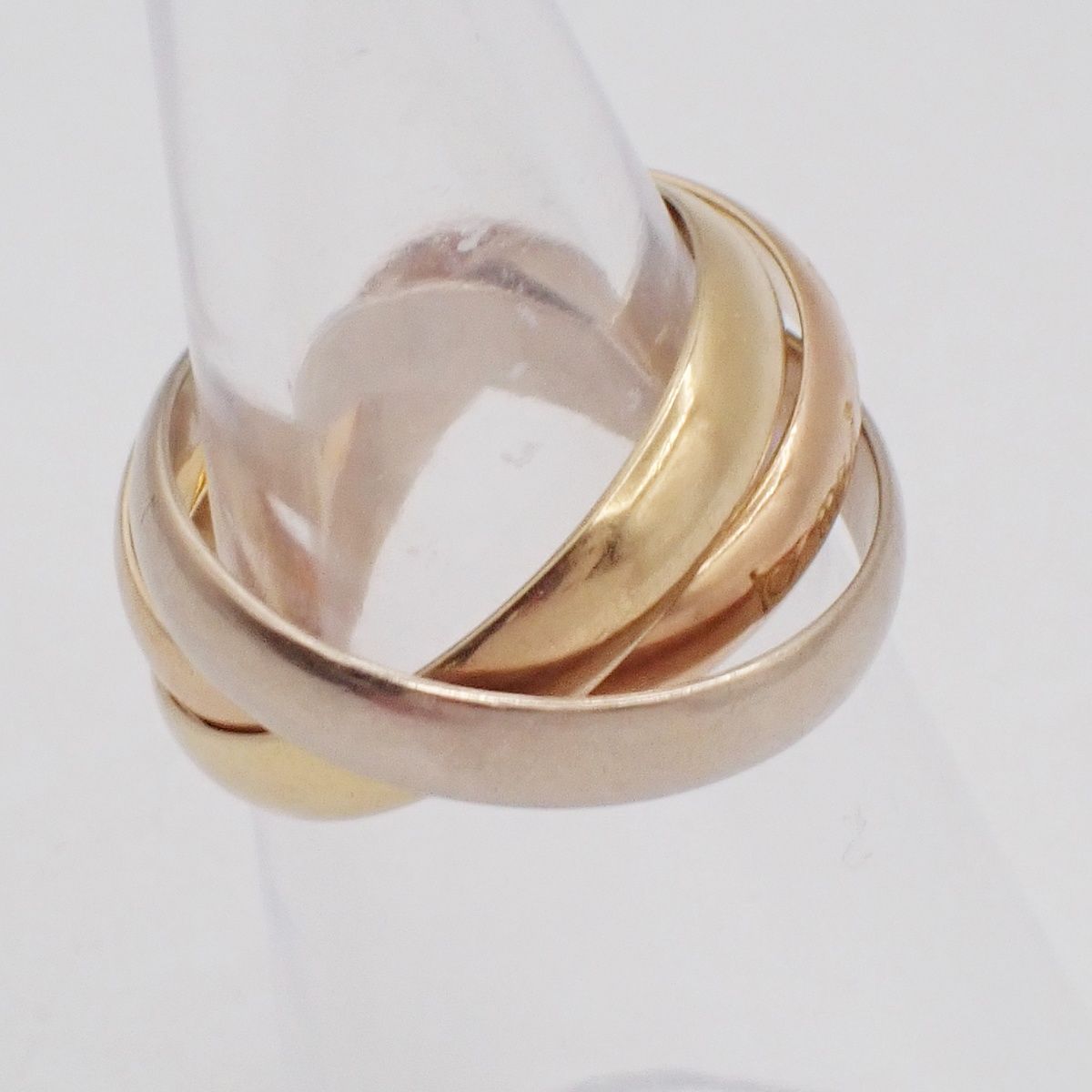 Cartier Trinity Classic Ring Gold Silver Pink — view 3