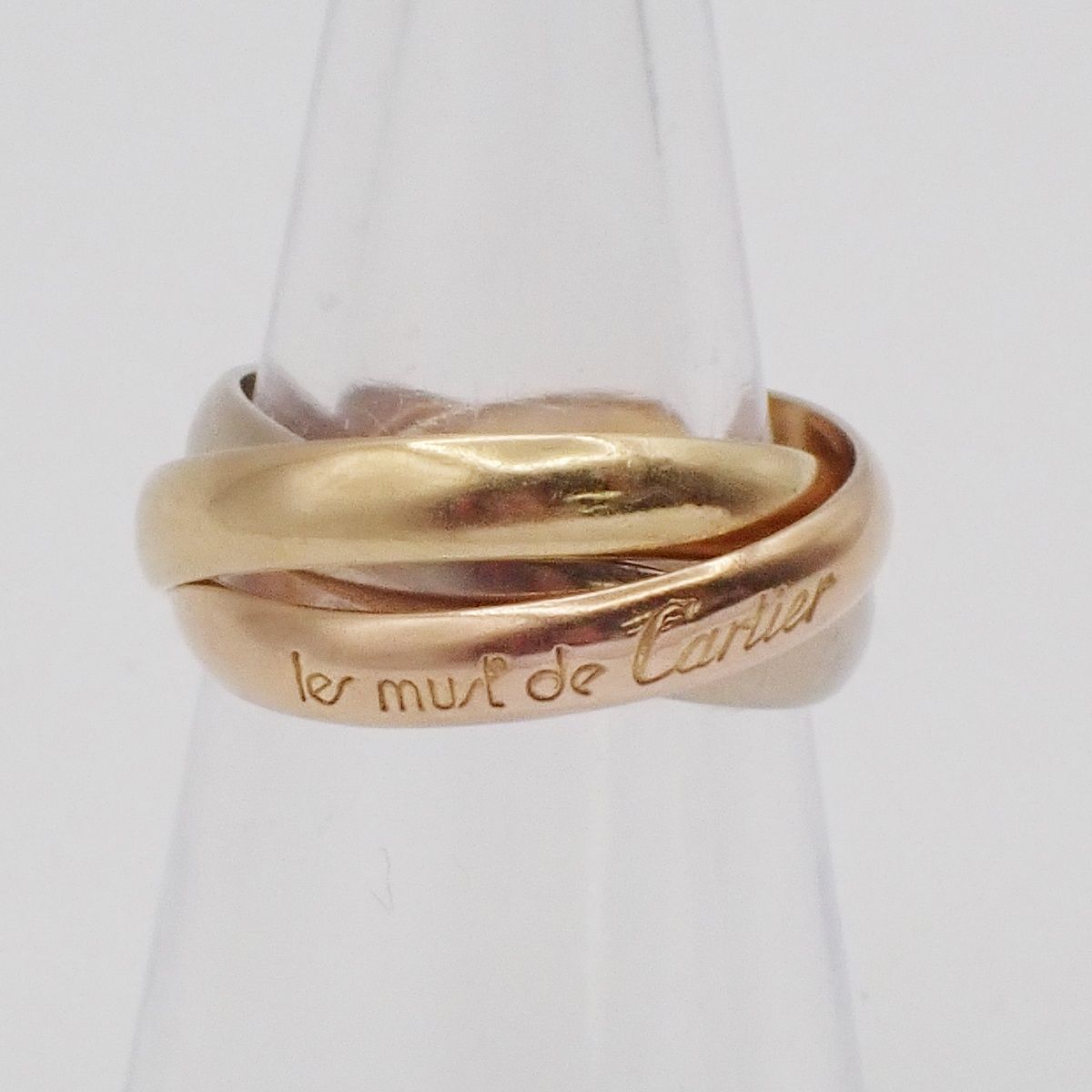 Cartier Trinity Classic Ring Gold Silver Pink