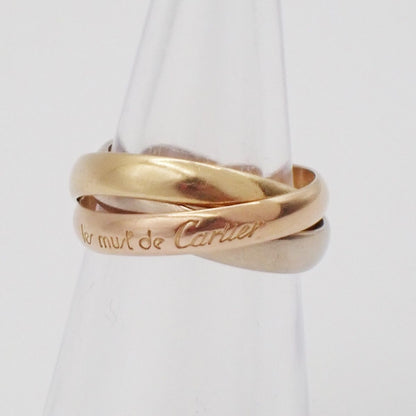 Cartier Trinity Classic Ring Gold Silver Pink — view 2