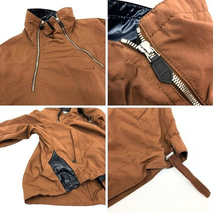 Hermes Anorak Nylon Jacket Brown Vintage — view 2