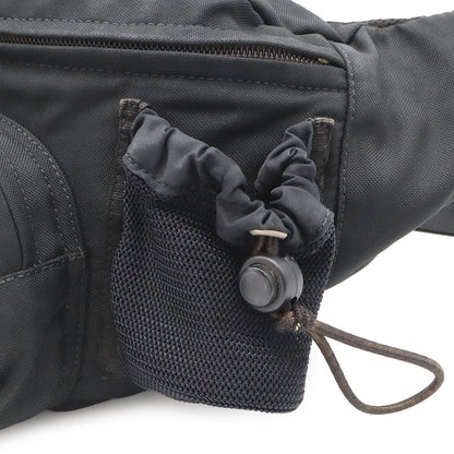 Chanel Sports Line CC Logo Waist Pouch Bag Nylon Canvas Black — view 8