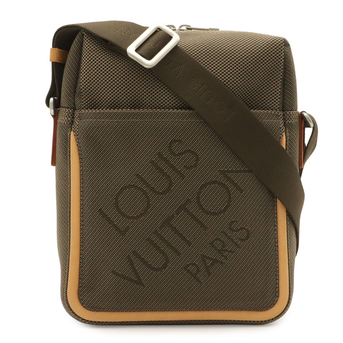 Louis Vuitton Damier Geant Shoulder Bag Crossbody Citadin Canvas Khaki