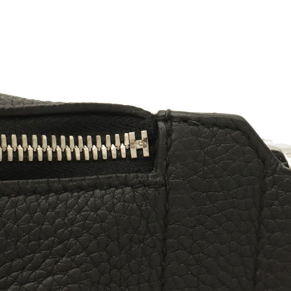 Hermes City Slide Cross PM Belt Bag Togo Leather Black Silver — view 6