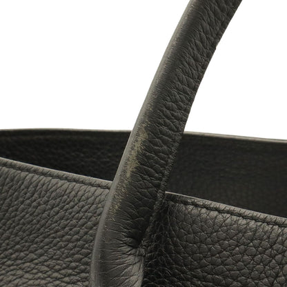 Louis Vuitton Cabas Voyage Tote Shoulder Bag Taurillon Leather Noir Black — view 6