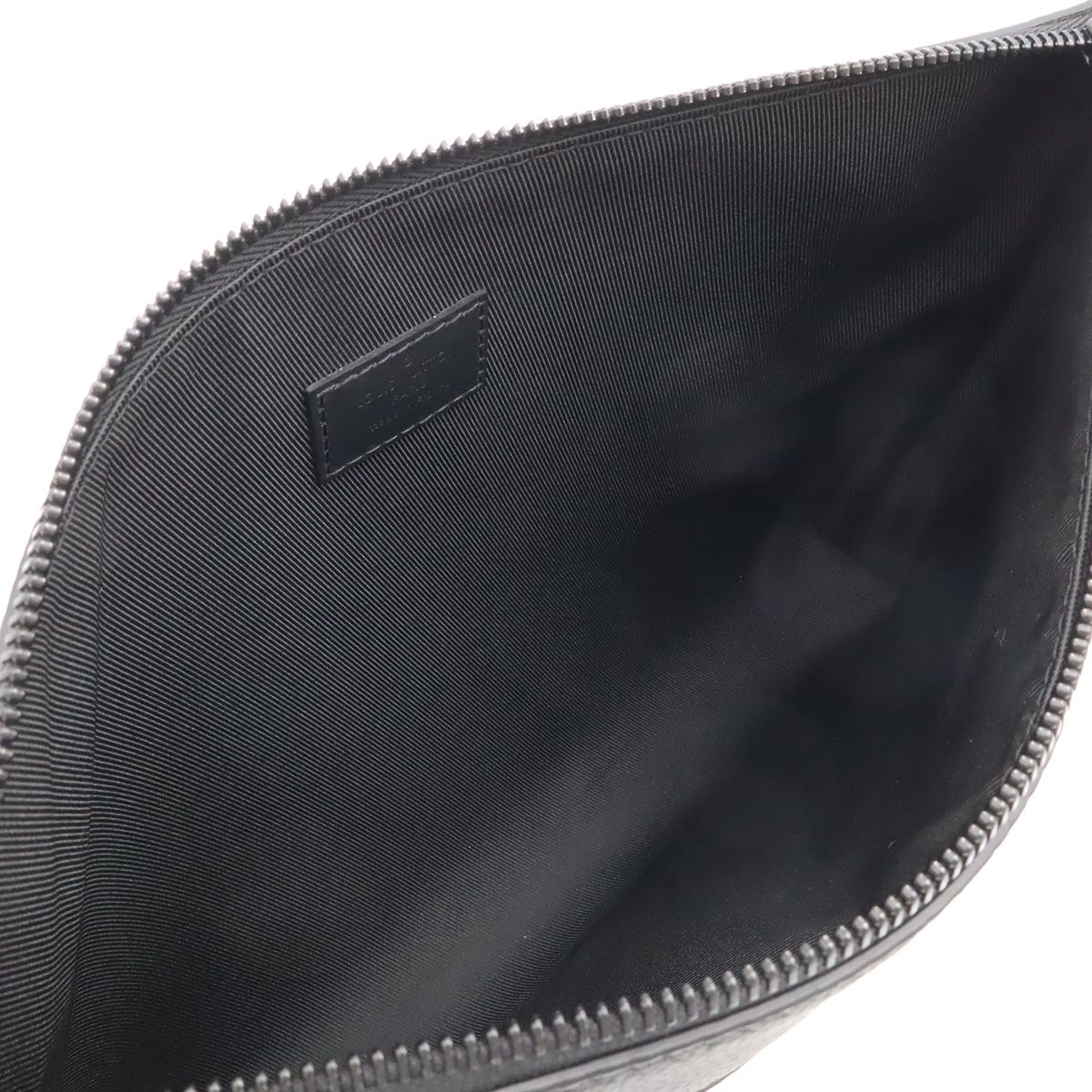 Louis Vuitton LV Aerogram Pochette iPad Takeoff Pouch Clutch Leather Noir Black — view 5