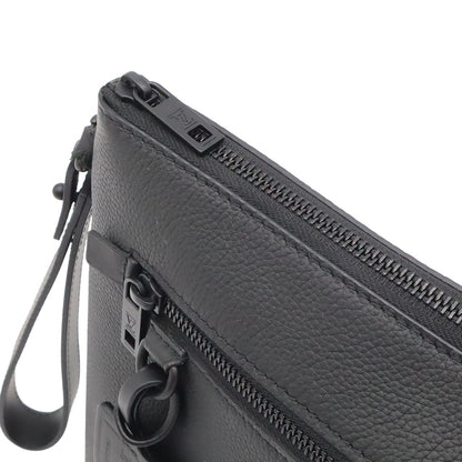 Louis Vuitton LV Aerogram Pochette iPad Takeoff Pouch Clutch Leather Noir Black — view 4