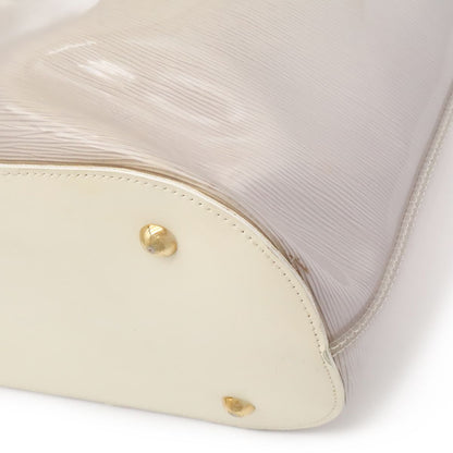 Louis Vuitton Epi Plage Lagoon Bay Tote Vinyl Leather Coconut Clear Gold Pouch — view 3