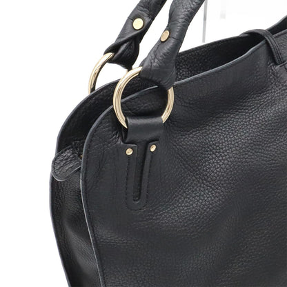 Celine Bittersweet Shoulder Bag Leather Black Gold — view 4