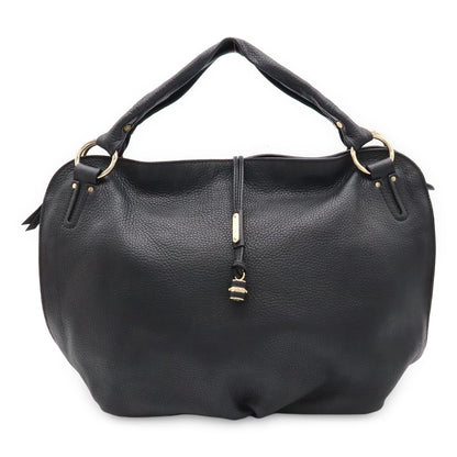 Celine Bittersweet Shoulder Bag Leather Black Gold
