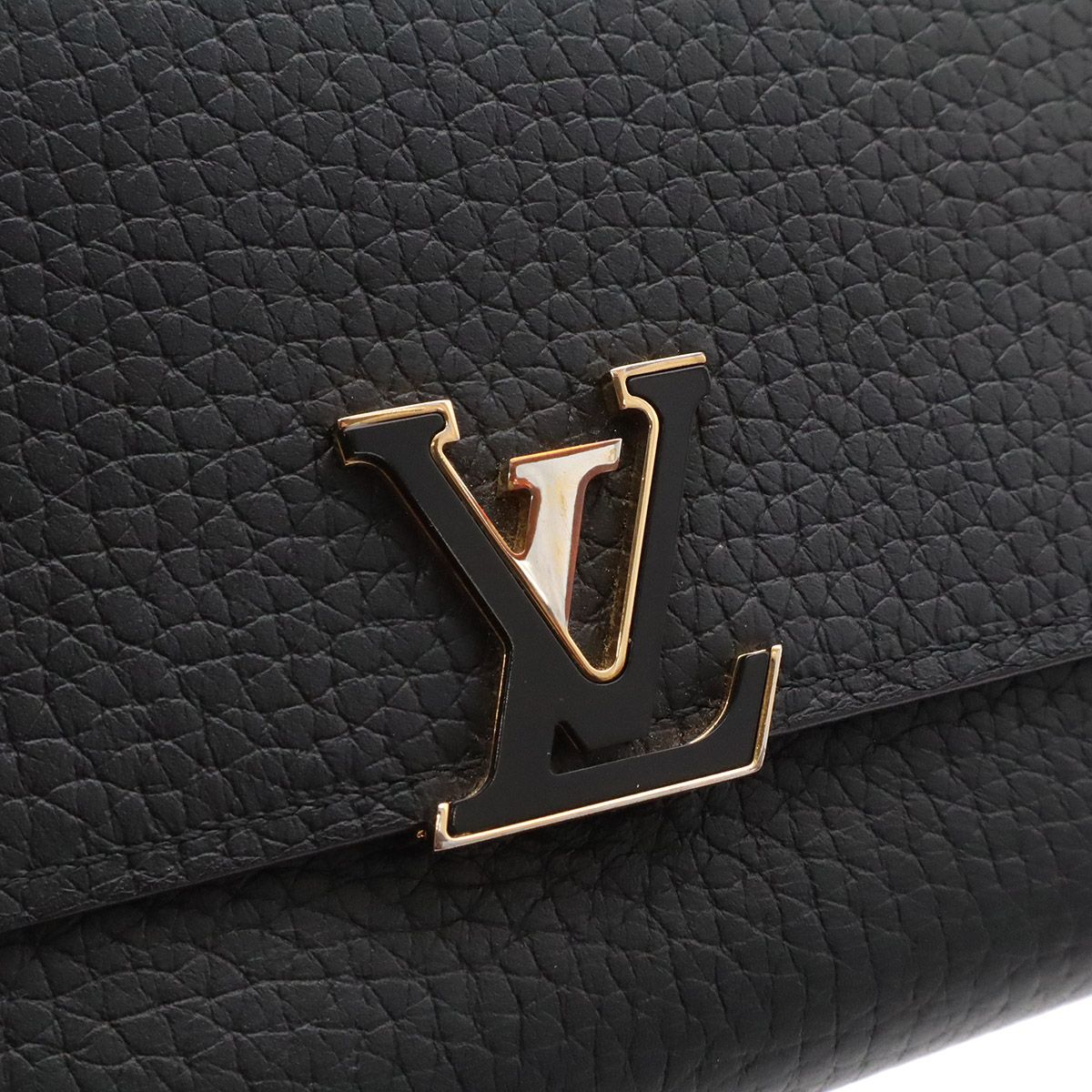 Louis Vuitton Portefeuille Capucines Compact 3 Trifold Wallet Taurillon Leather — view 4
