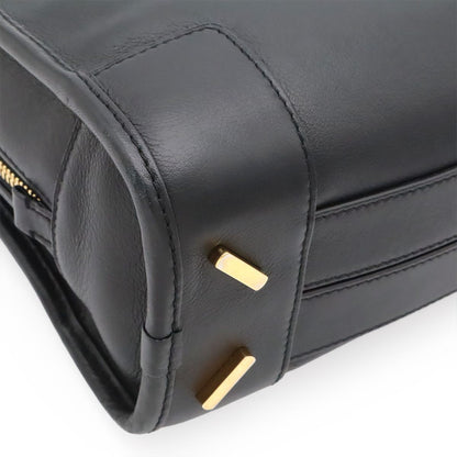 Loewe Amazona 23 Anagram Mini Boston 2-Way Shoulder Bag Leather Black Gold — view 3