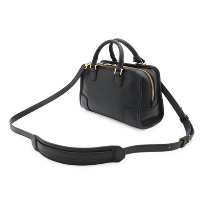 Loewe Amazona 23 Anagram Mini Boston 2-Way Shoulder Bag Leather Black Gold — view 2