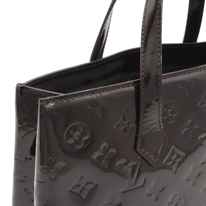 Louis Vuitton Monogram Vernis Wilshire PM Tote Bag Patent Calfskin Amarante — view 6