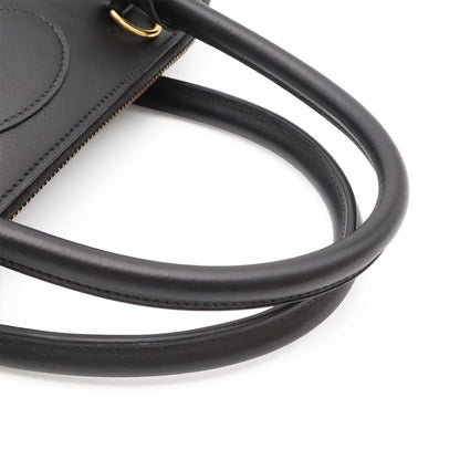 Hermes Bolide 35 Tote 2-Way Shoulder Bag Leather Black Gold — view 4