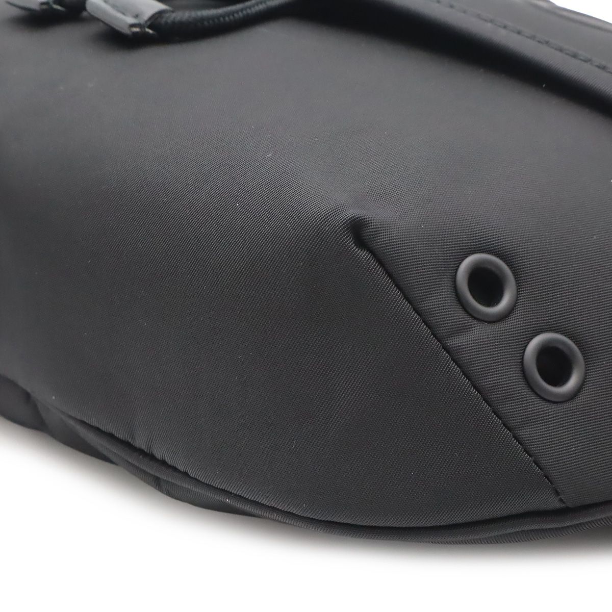 Gucci Logo Nylon Small Belt Bag Waist Pouch Hip Black Silver — view 3