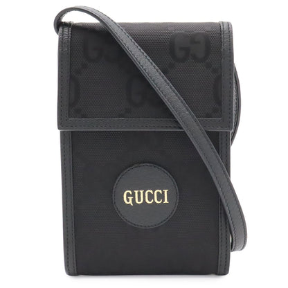 Gucci Off the Grid Pochette Mini Shoulder Bag Nylon Canvas Black