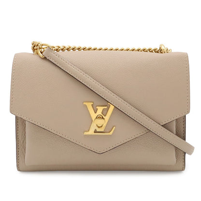 Louis Vuitton My Lockme Chain Shoulder Bag Pochette Leather Greige