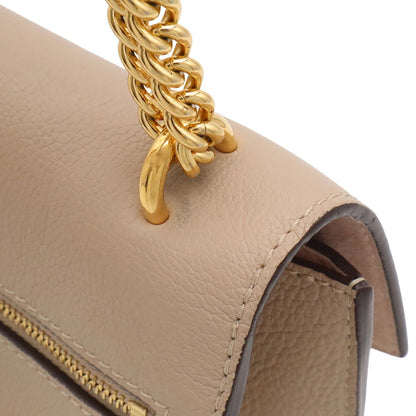 Louis Vuitton My Lockme Chain Shoulder Bag Pochette Leather Greige — view 8