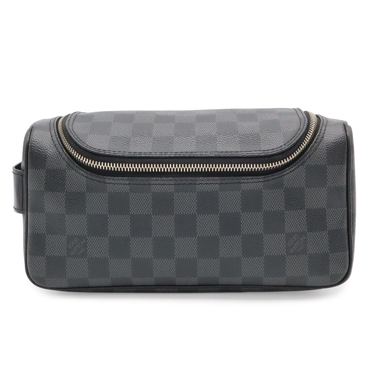 Louis Vuitton Damier Graphite Toilette Pouch Travel Clutch Handbag