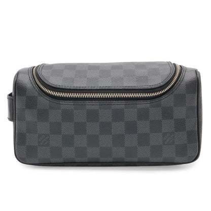 Louis Vuitton Damier Graphite Toilette Pouch Travel Clutch Handbag