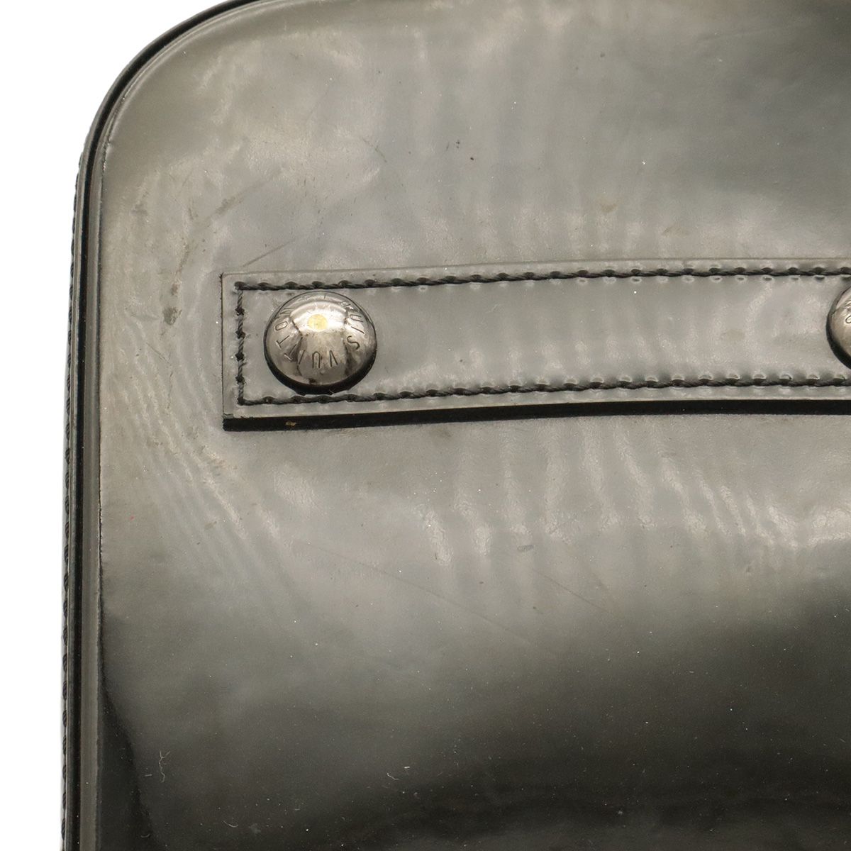 Louis Vuitton Monogram Vernis Alma PM Handbag Patent Leather Noir Black — view 4