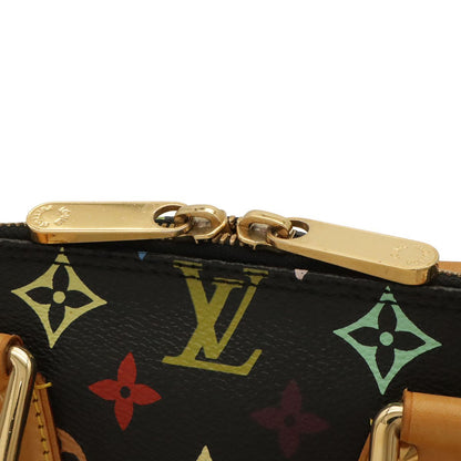 Louis Vuitton Monogram Multicolor Alma Handbag Studs Noir Black — view 5
