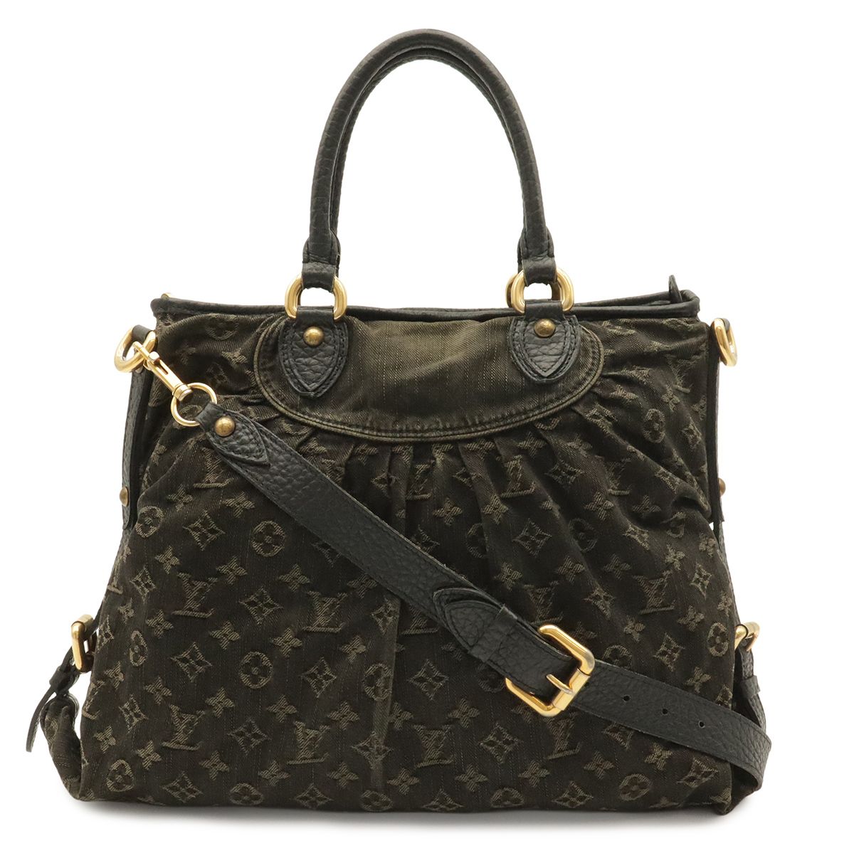 Louis Vuitton Monogram Denim Neo Cabby MM Tote 2-Way Shoulder Bag