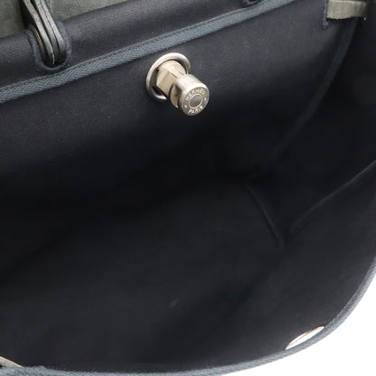 Hermes Herbag MM 2-Way Shoulder Bag Toile Officier Canvas Black — view 5