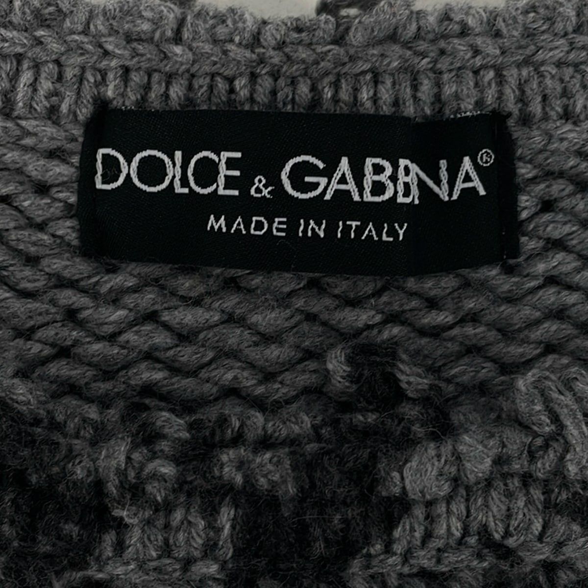 Dolce & Gabbana Long Sleeve Sweater Gray — view 3
