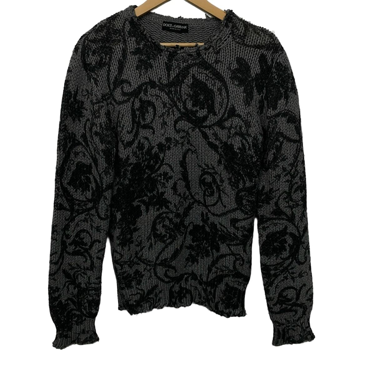 Dolce & Gabbana Long Sleeve Sweater Gray