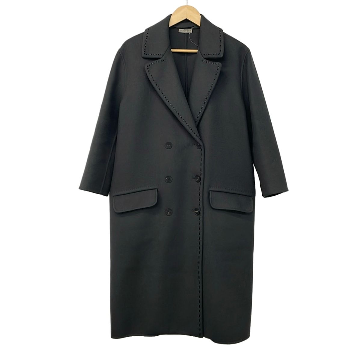 Bottega Veneta Coat S Dark Gray Black Long Sleeve Winter 38