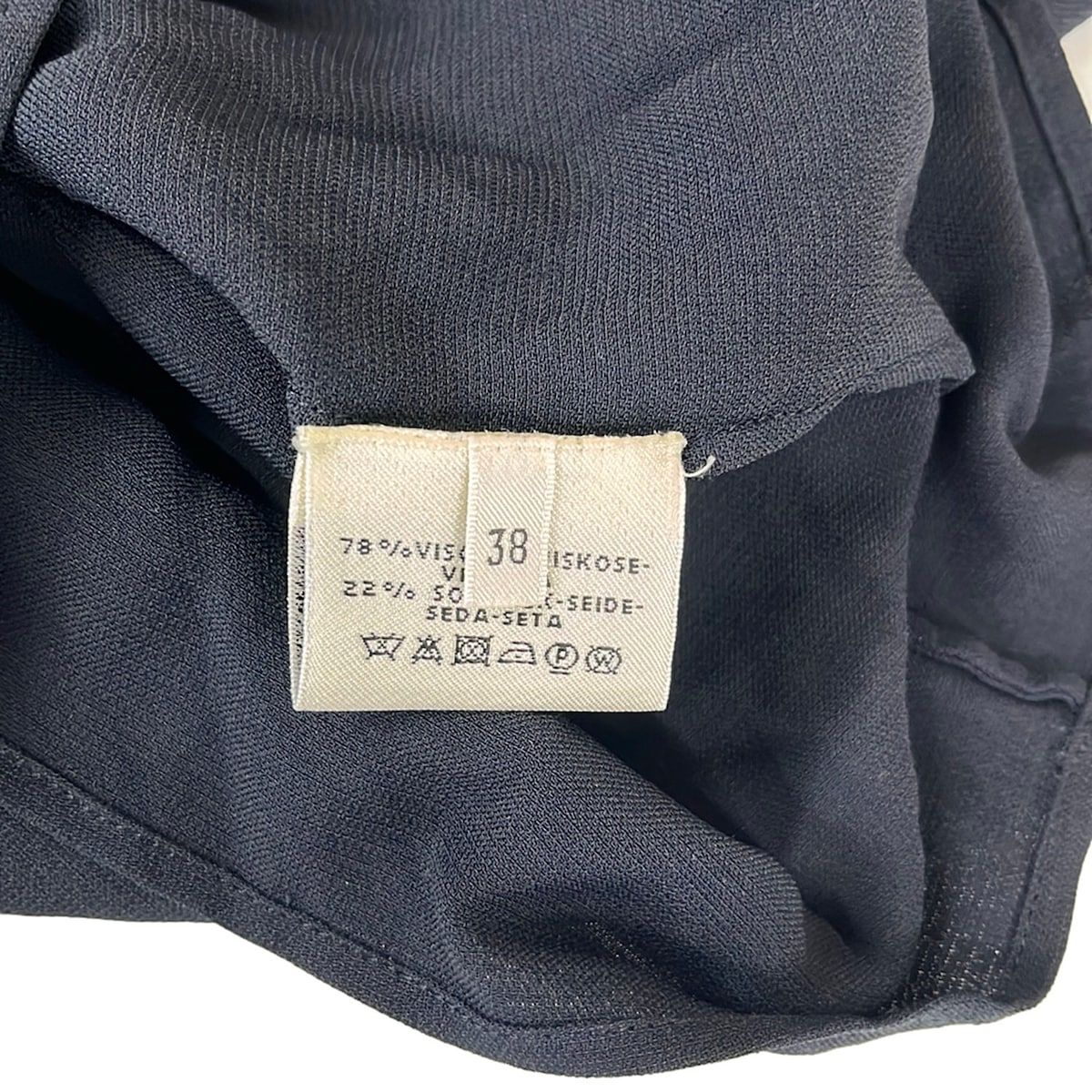 Hermes Dress M Dark Navy Three Quarter Sleeve Knee-length 38 — view 4