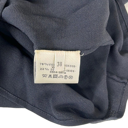 Hermes Dress M Dark Navy Three Quarter Sleeve Knee-length 38 — view 4