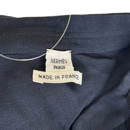 Hermes Dress M Dark Navy Three Quarter Sleeve Knee-length 38 — view 3