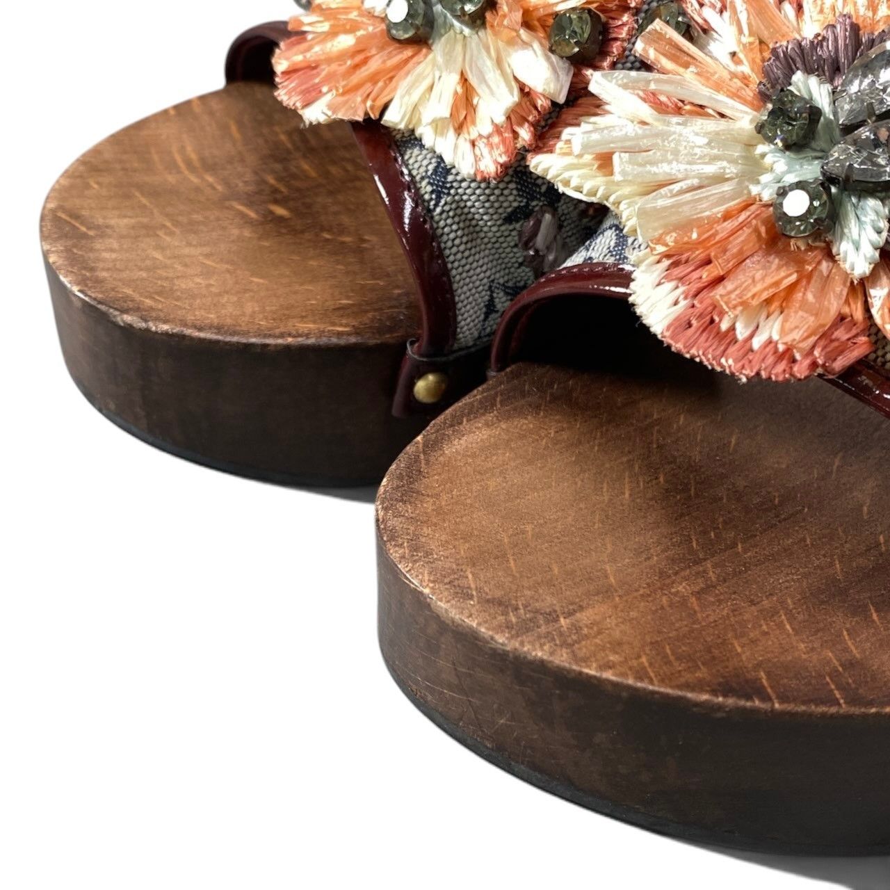 Louis Vuitton Monogram Mini Bijou Wood Sandals — view 7