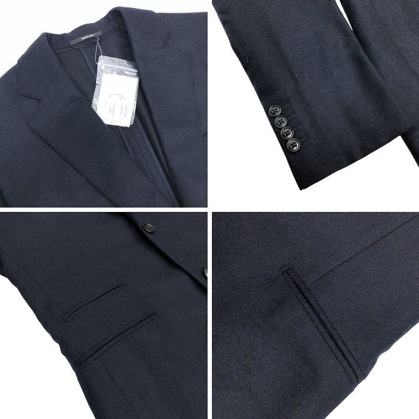 Hermes Cashmere Tailored Jacket Navy Vintage — view 3