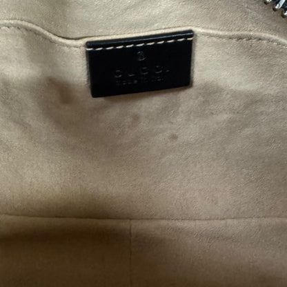 Gucci GG Marmont Shoulder Bag Leather Black — view 8