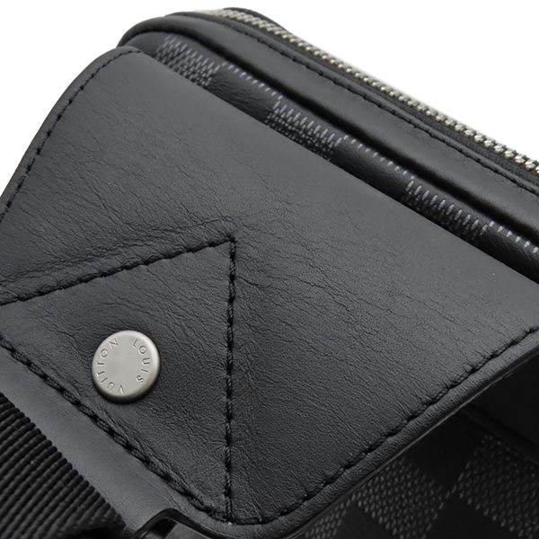 Louis Vuitton Belt Bag Avenue Damier Canvas Infini Metallic Onyx Matte Silver — view 8