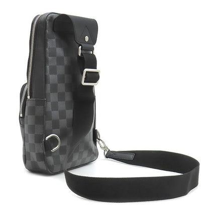 Louis Vuitton Belt Bag Avenue Damier Canvas Infini Metallic Onyx Matte Silver — view 2