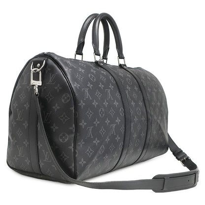 Louis Vuitton Boston Bag Keepall Bandouliere 45 Monogram Eclipse Gunmetal — view 2