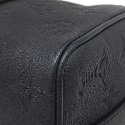 Louis Vuitton Shoulder Bag City Keepall Leather Monogram Shadow Noir Black — view 4