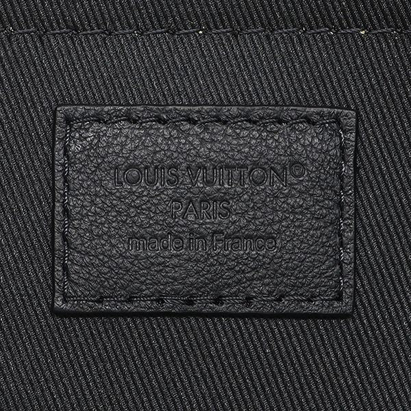 Louis Vuitton Shoulder Bag City Keepall Leather Monogram Shadow Noir Black — view 7