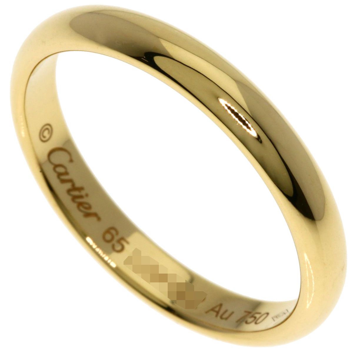 Cartier Wedding 65 Ring 18k Yellow Gold