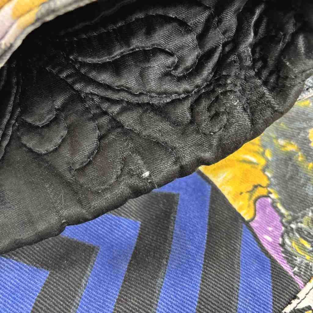Versace Jeans Couture Comic Pattern Cropped Jacket Yellow Blue All Over Print S — view 7