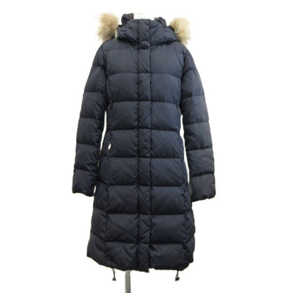Max Mara Weekend Line Down Coat a Nylon Quilted Real Fur Long Hood Stand