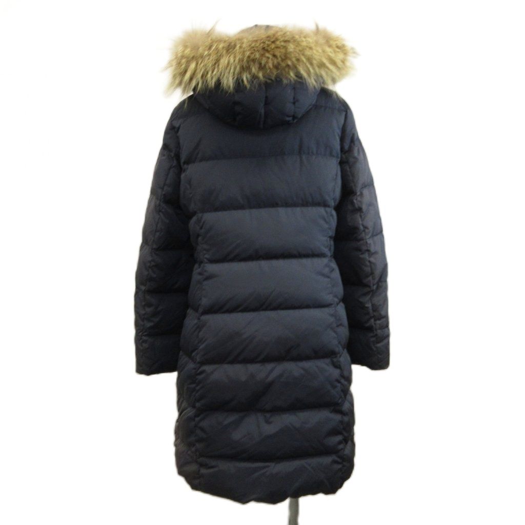 Max Mara Weekend Line Down Coat a Nylon Quilted Real Fur Long Hood Stand — view 3