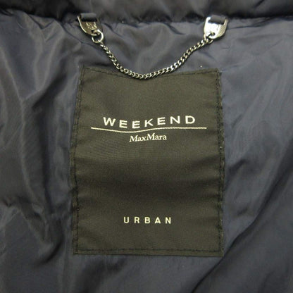 Max Mara Weekend Line Down Coat a Nylon Quilted Real Fur Long Hood Stand — view 4
