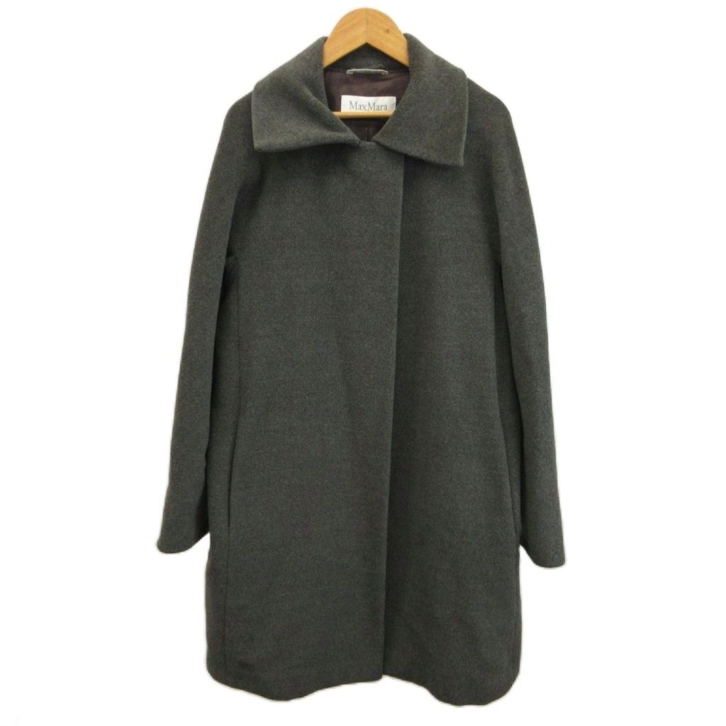 Max Mara White Tag Soutien Collar Coat Outer Wool Cashmere Blend a Line